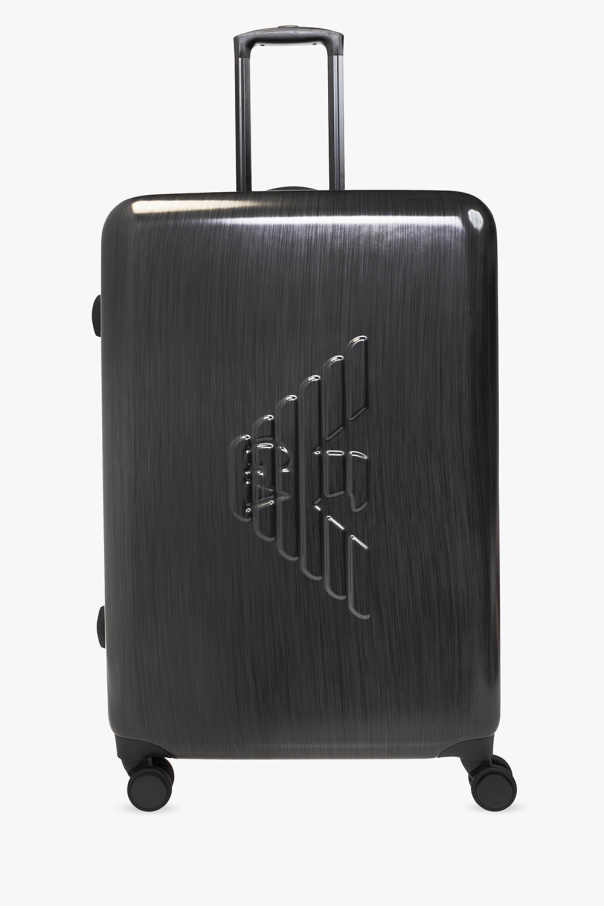 Emporio Armani Trolley suitcase with logo