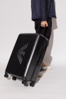 Emporio Armani SILVER Trolley suitcase with logo