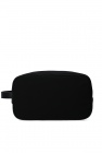 Emporio Armani BLACK Logo-patched wash bag