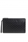 Emporio Armani BLACK Clutch with logo