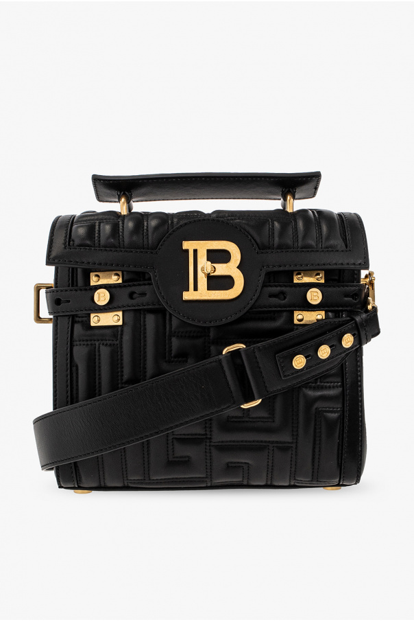 balmain logo-debossed ‘B-Buzz 23’ shoulder bag