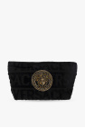 Versace BLACK Wash bag with logo