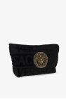 Versace BLACK Wash bag with logo