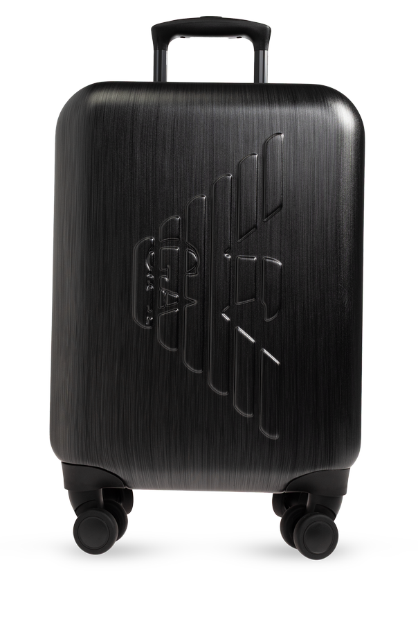 Suitcase with embossed logo od Emporio Armani