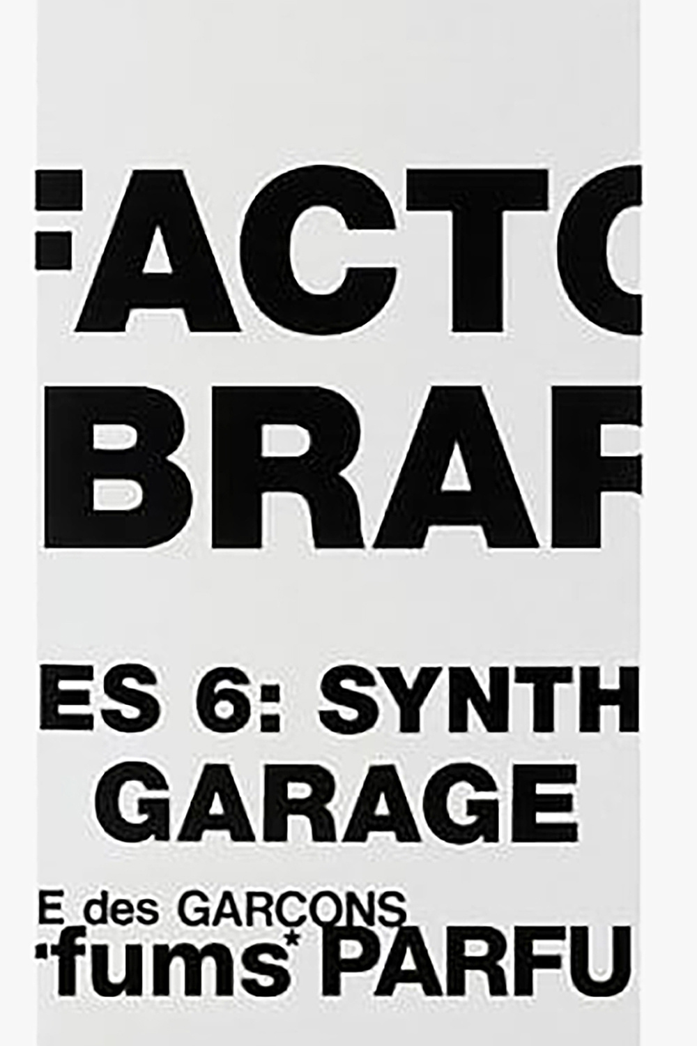 Comme des Garçons ‘Series 6 Synthetic: Garage’ eau de toilette