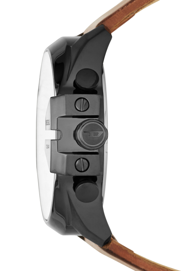 Diesel "Mega Chief" watch with a leather strap