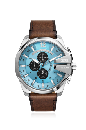 Watch with a leather strap