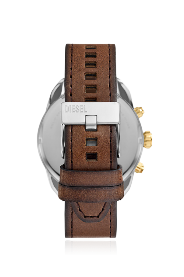 Diesel ‘Spiked’ watch on a leather strap
