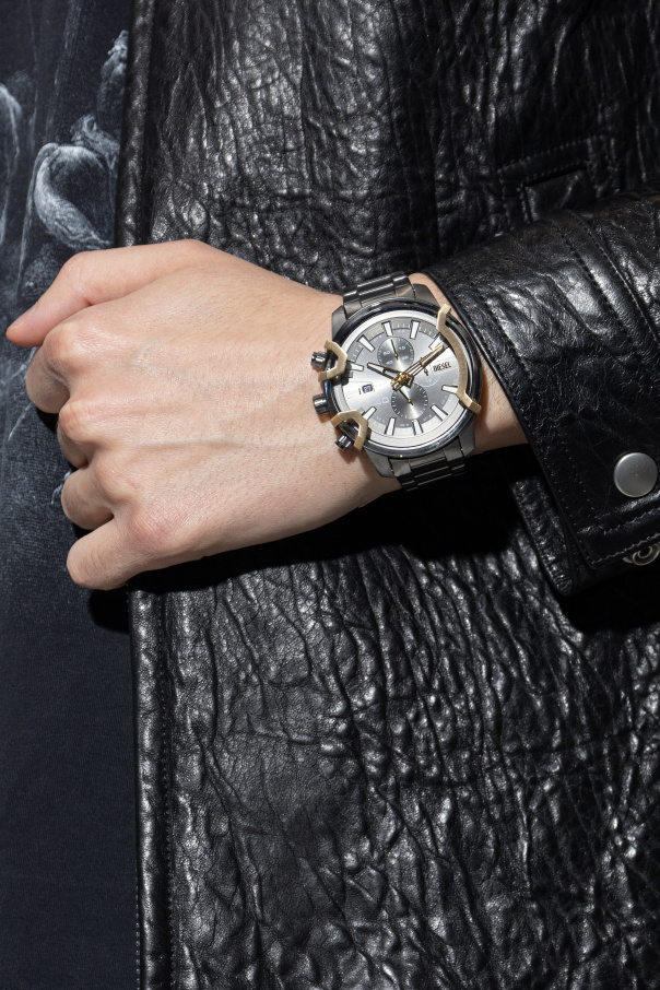 Diesel Griffed stainless steel watch