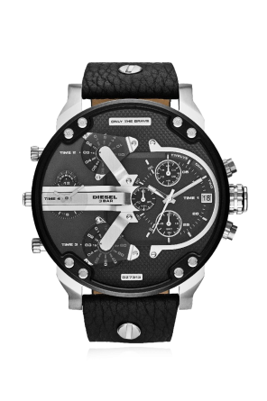 Watch on a leather strap