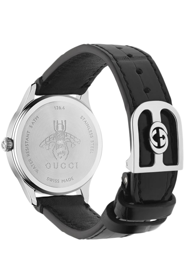 Gucci leather ‘G-Timeless’ watch