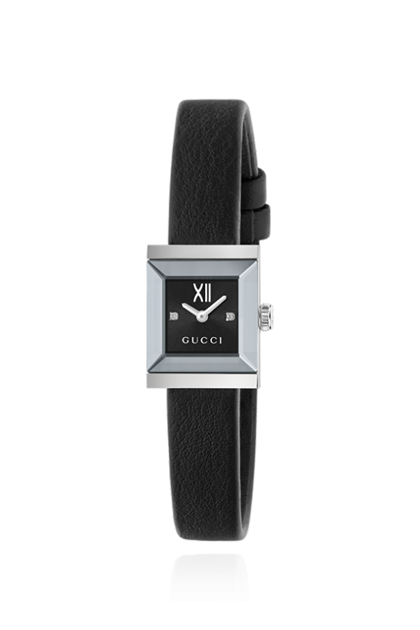 Watch with leather strap od Gucci