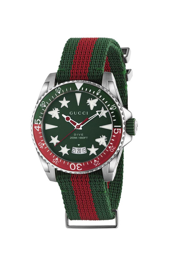 ‘Dive’ watch with logo od Gucci