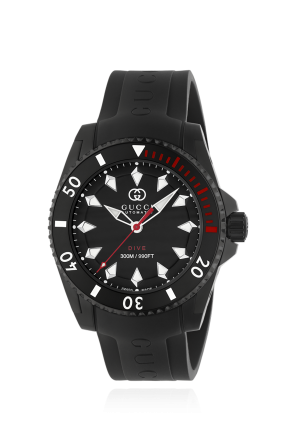 Watch with rubber strap