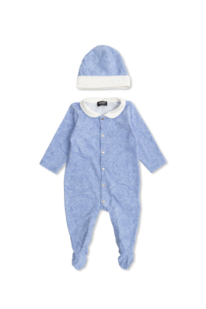 Komplet: pajacyk niemowlęcy i czapeczka