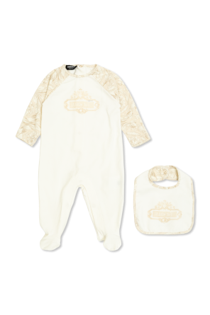 Baby set: sleepsuit and bib