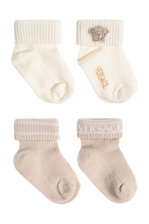 Versace Kids Two-pack socks with logo