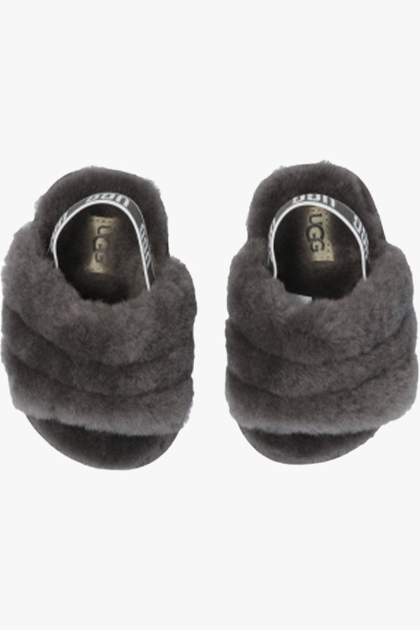 UGG Kids ‘Fluff Yeah’ Gray shoes and blanket set