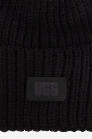 UGG UGG Fluffita Chaussons duveteux style mules avec logo Noir