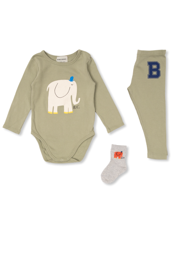 Bobo Choses Body, leggings and socks set