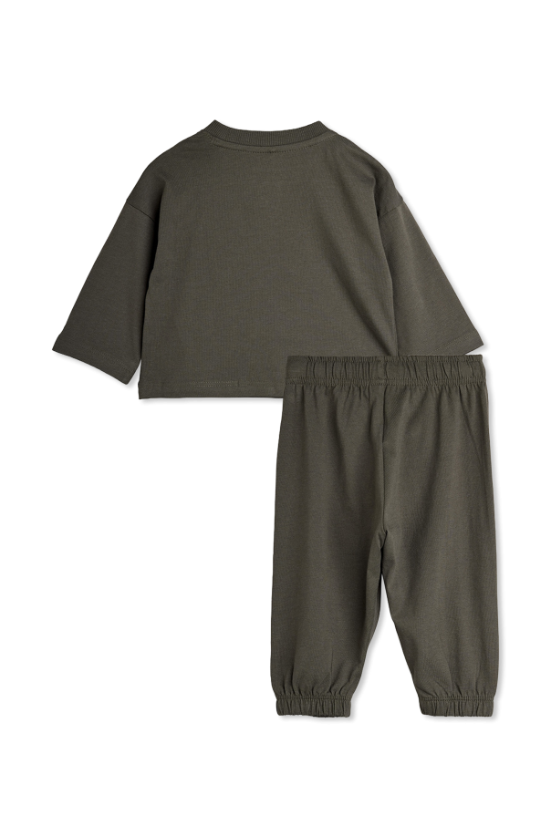 Mini Rodini Komplet niemowlęcy: bluza i spodnie