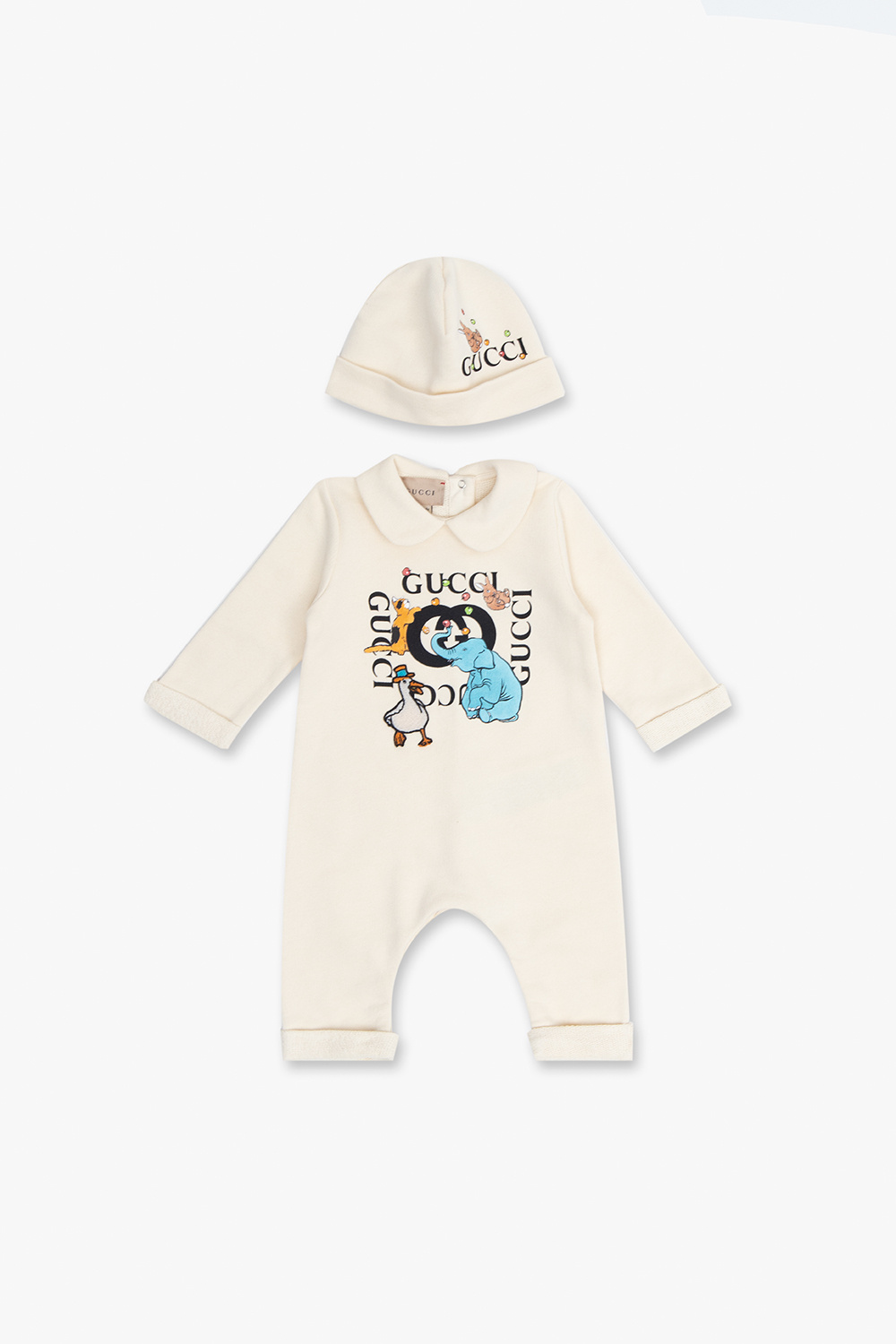 Gucci Kids aape by a bathing ape embroidered leather effect cap item
