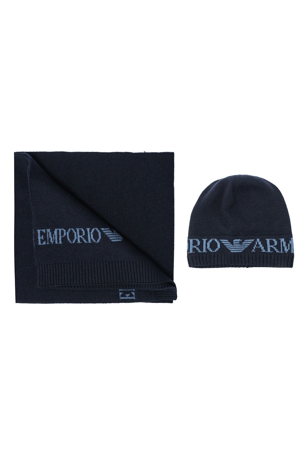 Emporio Armani Hat and scarf set | Men's Accessories | Vitkac