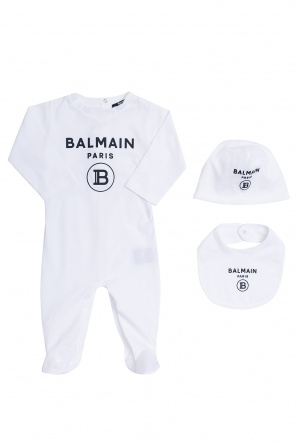 Balmain Kids logo-print cotton track-pants