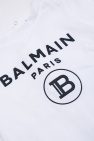 Balmain Kids Balmain Kids logo-debossed cotton shorts