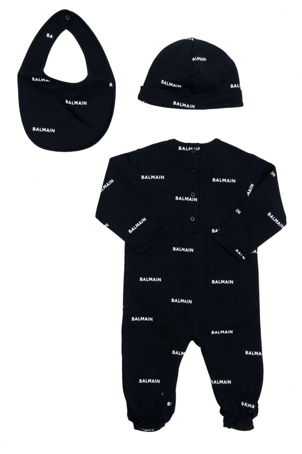 Balmain Kids Runner garment set with logo