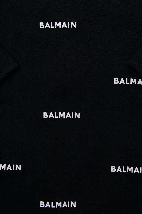 Balmain Kids Cotton garment set with logo