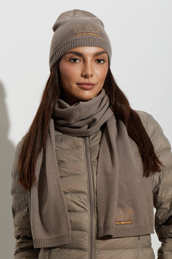 EA7 Emporio Armani Beanie and Scarf Set
