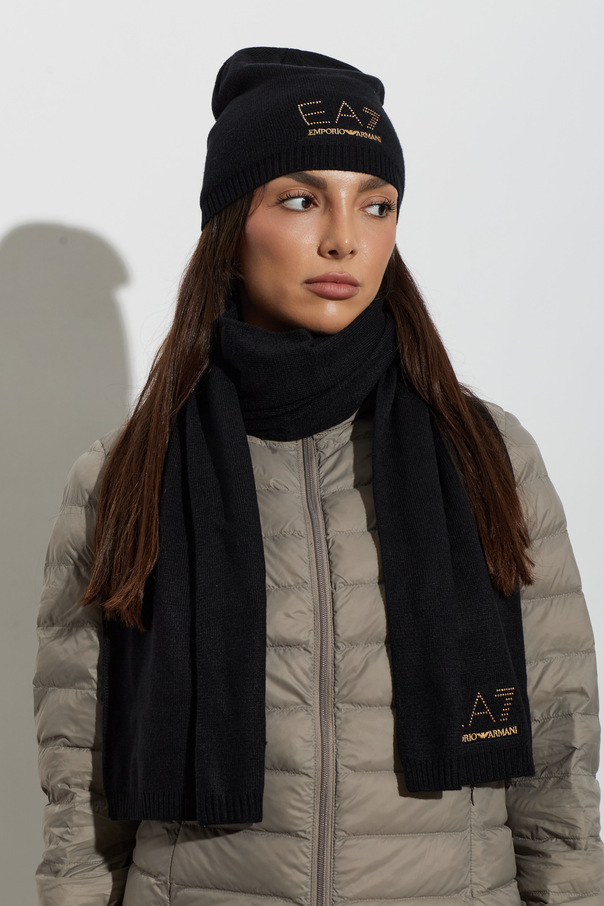 EA7 Emporio Armani Beanie and Scarf Set
