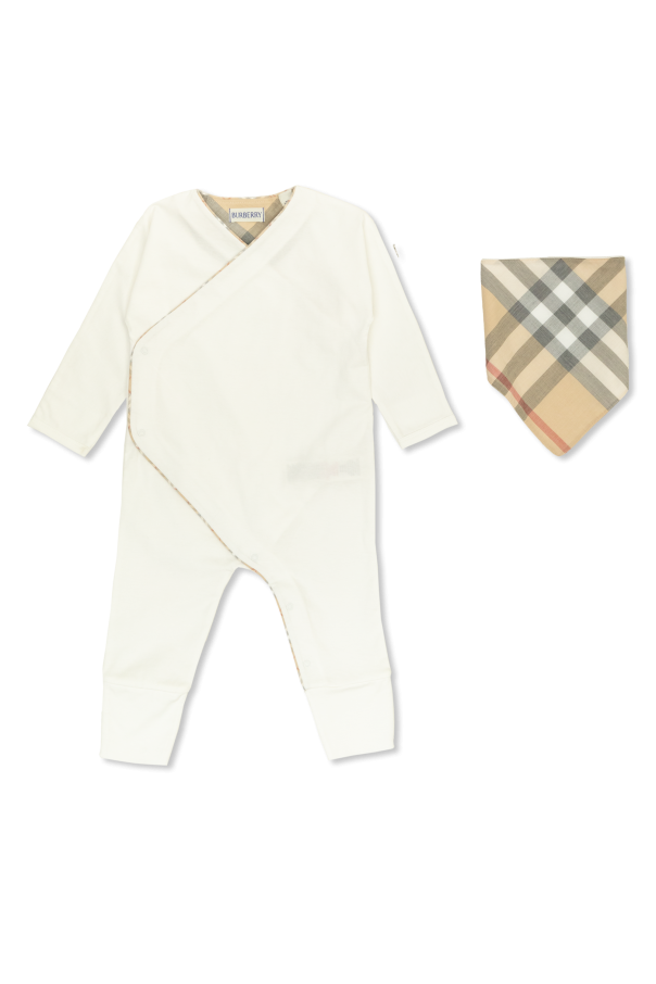 Burberry Kids Set: Toddler Romper and Scarf