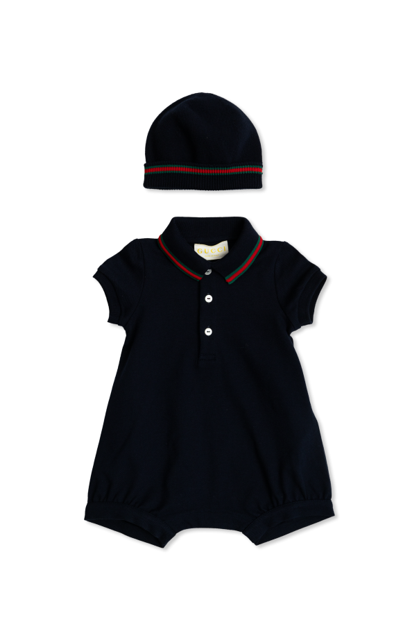 Gucci Kids Set: Hat and Bodysuit