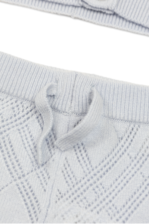 Burberry Kids Cashmere baby set: cardigan and trousers