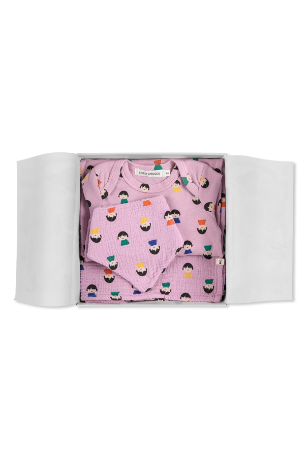 Bobo Choses Set: Windel, Body und Lätzchen