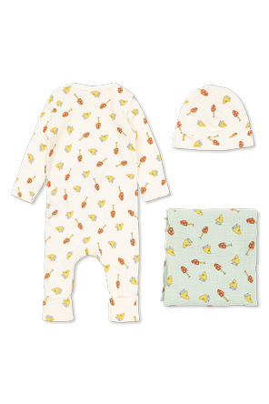 Bobo Choses Set: sleepsuit, hat, diaper