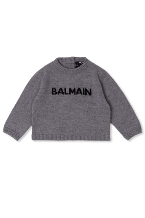 Balmain Kids Wool set: babygrow & beanie