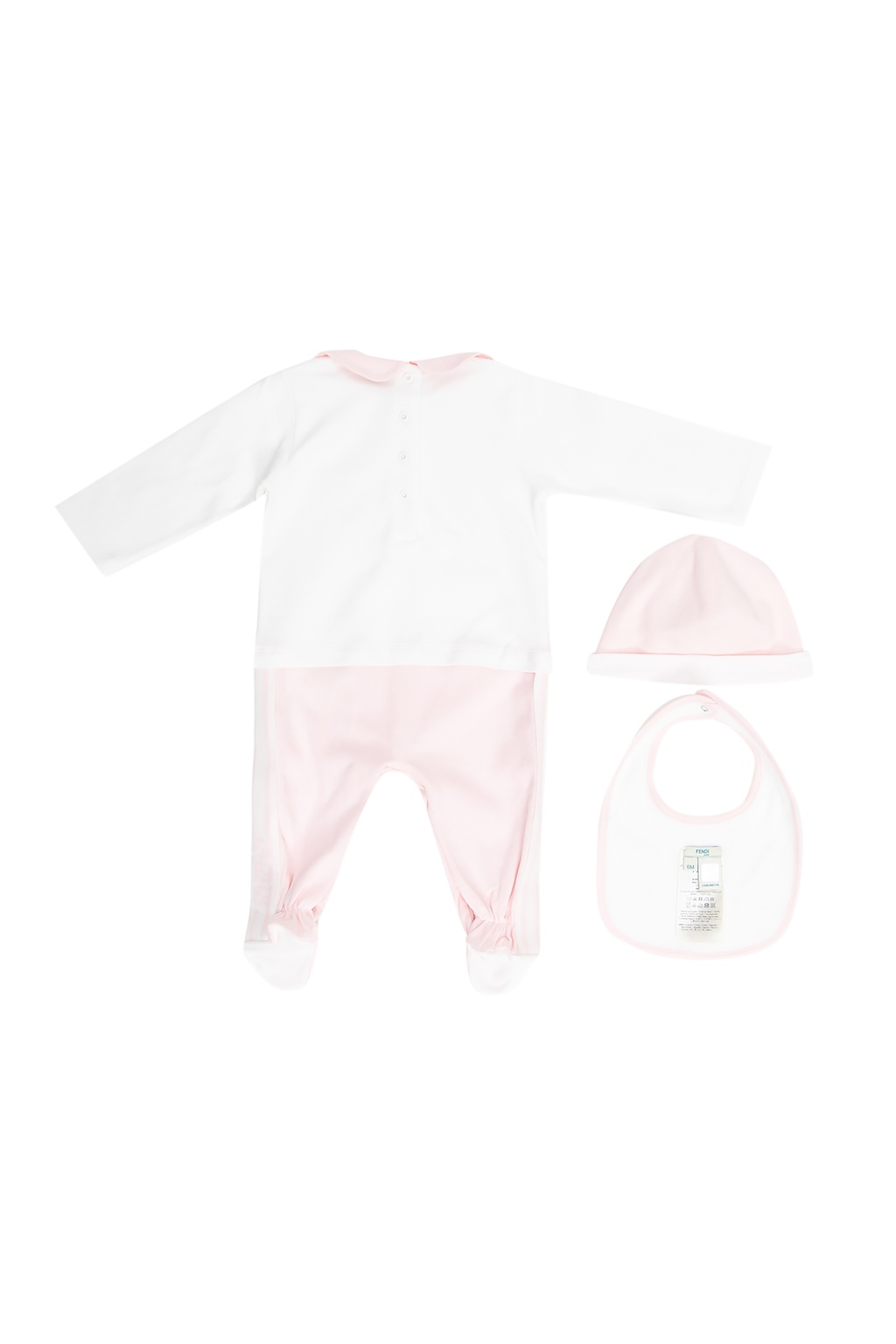 Fendi Kids Hat, bib & jumpsuit set