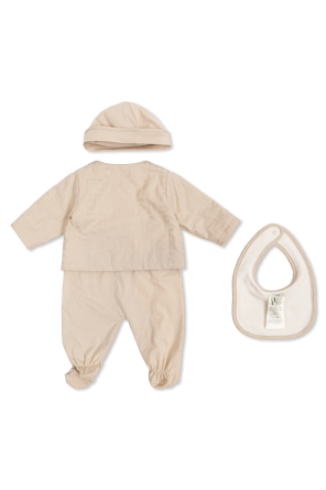 Fendi Infant Sleepsuit Set, Bib, Hat