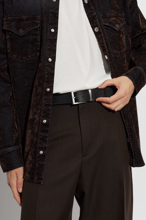 Emporio Armani Leder-Set: Gürtel und Kartenetui