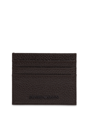 Emporio Armani Leder-Set: Gürtel und Kartenetui