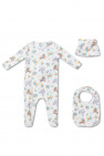 Kenzo Kids Romper suit, bib and hat set