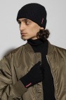 Dsquared2 BLACK Wool kit: beanie & gloves