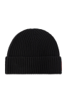 Dsquared2 BLACK Wool kit: beanie & gloves