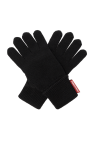 Dsquared2 BLACK Wool kit: beanie & gloves