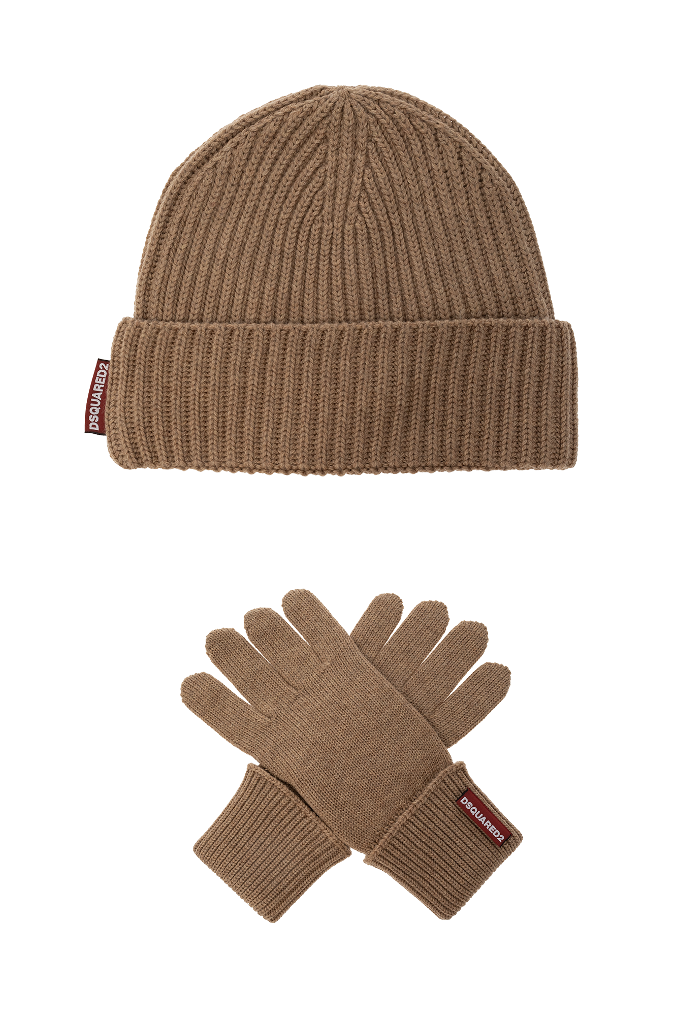 Dsquared2 Wool kit: beanie & gloves