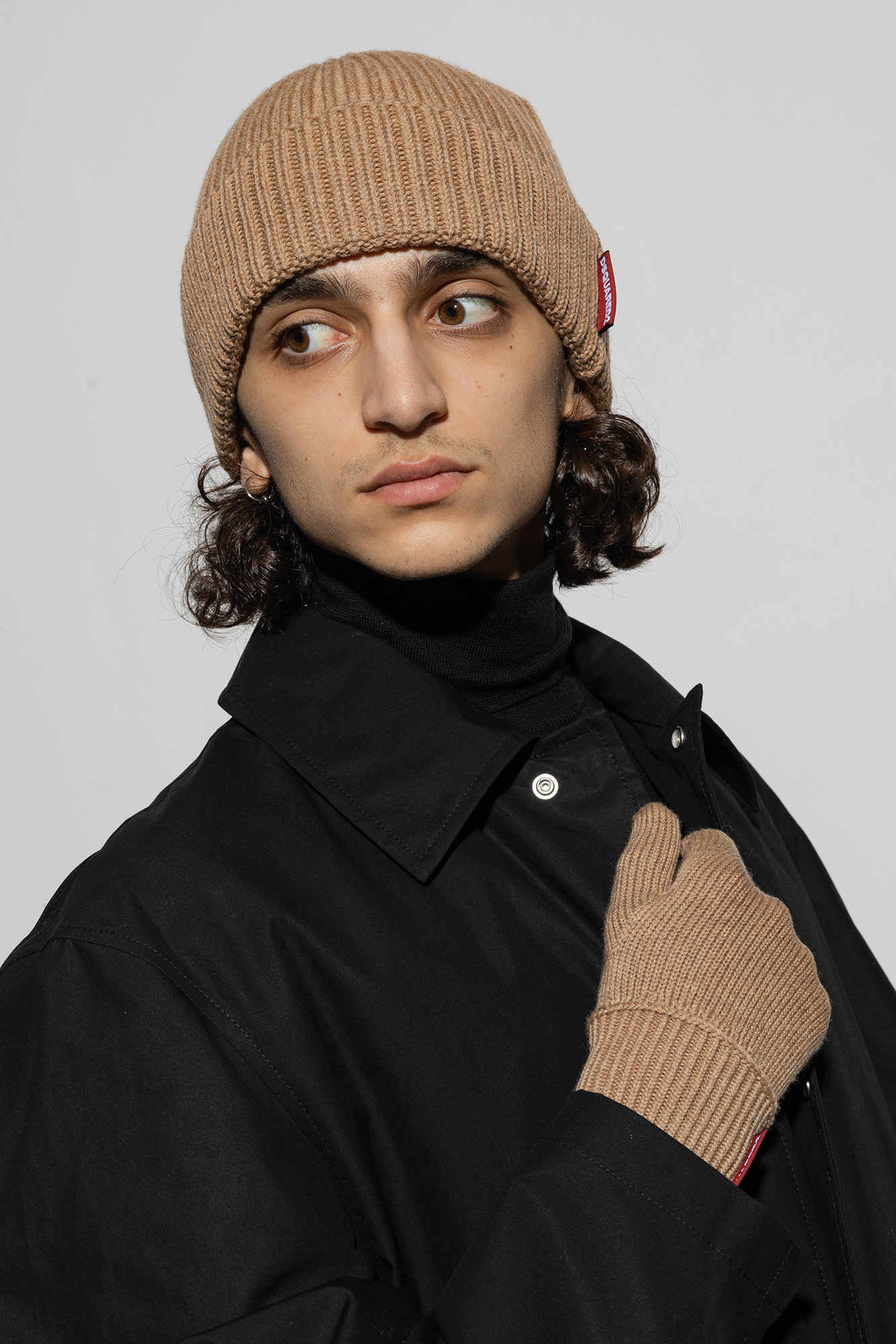 Dsquared2 Wool kit: beanie & gloves