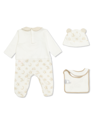 Dolce & Gabbana Kids Conjunto: gorro, babero y body